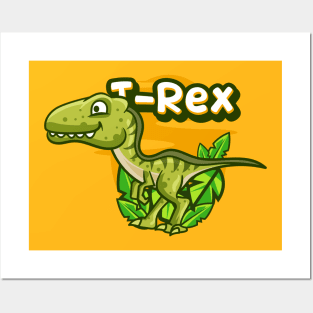 Cute T-Rex Posters and Art